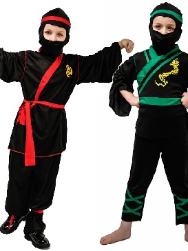 Boys' Halloween Ninja Cosplay Costume Costume Cosplay Ninja Stage Show