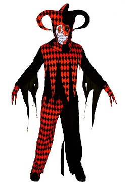 Halloween Adult Big Men Horror Film and Television Murder Evil Poker Clown Cosplay Costume Party Costume