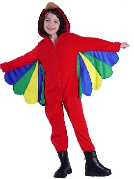 Halloween Cute Parrot Costume Kids Animals Cosplay Costume Stage Show Costumes
