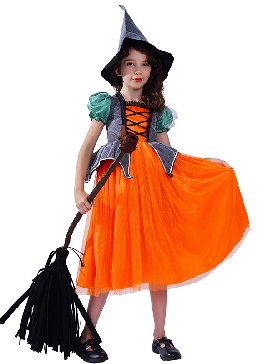 Halloween New Style Pumpkin Witch Cosplay Costume Stage Costumes Show Costumes Cosplay Costumes