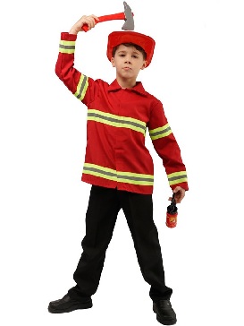 Cosplay Costume Stage Show Costumes Cosplay Little Boy Firefighter Costume
