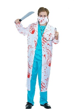 Halloween Costume Party Costume Masquerade Ball Stage Costumes Show Costumes Bloody Horror Doctor