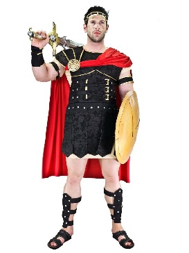 Halloween Adult Man Ancient Roman Gladiator Warrior Stage Show Costumes Cosplay Party Costume