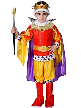 Boy King Costume Halloween Party Costume Stage Costumes Show Costumes Cosplay Costume Masquerade