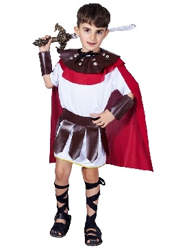 Kids Roman Samurai Halloween Costumes Show Costumes Masquerade Little Boys Roman Warrior Party Costumes