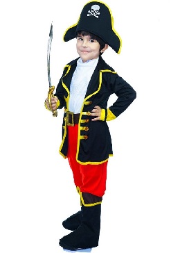 Cosplay Costume Masquerade Party Costume Halloween Costume Stage Costumes Little Boy Pirate Costumes