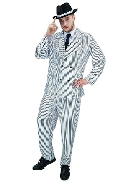 Halloween Adult Big Men American Retro Gangster Party Stage Costumes Show Costumes Cosplay