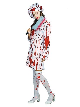 Zombie Nurse Masquerade Stage Costumes Halloween Chef Costumes Cosplay Party Costumes