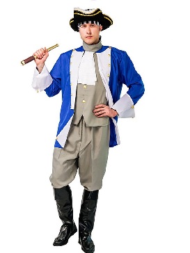 Halloween Adult Big Men Medieval Colonist Captain Party Costumes Cosplay Stage Show Costumes