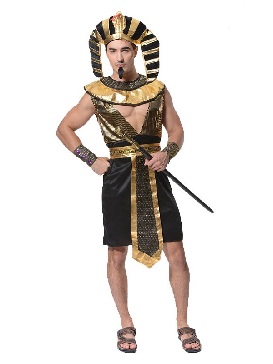 Halloween Adult Big Men Egyptian Pharaonic Party Clothes Costumes Masquerade Stage Show Costumes Cosplay