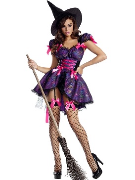 Spider Web Witch Costume Halloween Costume As Magical Wizard Costume Cosplay Costume Stage Costumes
