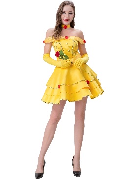 Sexy Snow White Fairy Belle Princess Dress Stage Costumes Halloween Costumes