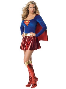 Supply Plus Size Halloween Supergirl Costume Cosplay Superman Costume Stage Costumes