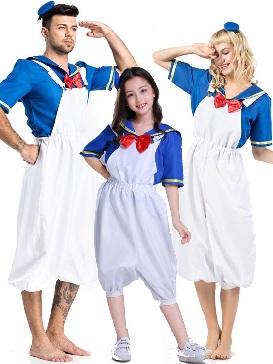 Male and Female Couple Donald Duck Combo Show Costumes Halloween Costumes Cosplay Costume Cosplay