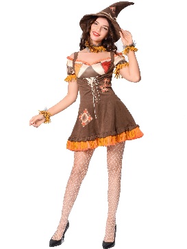 Dance Cosplay Clown Witch Costume Scarecrow Stage Show Costumes Halloween Costumes