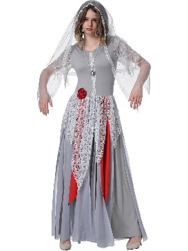 Ghost Bridal Dress Halloween Party Party Cos Hell Vampire Zombie Costume