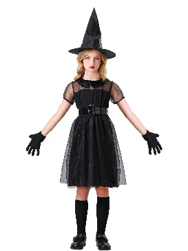 Child Witch Costumes Halloween Girl Magic Witch Cos Show Costumes