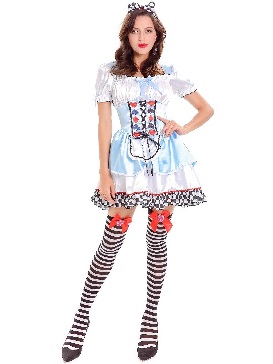 Halloween Alice Lolita Fantastic Wonderland Alice Maid Maid Peach Queen Party Show Costumes