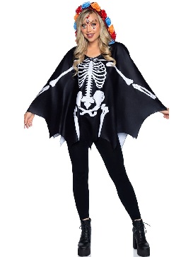 Skeleton Suit Cape Set New Horror Death Skeleton Cape Couple Costume Halloween Costume