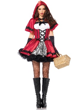 Halloween Little Red Riding Hood Costume New Style Castle Queen Costume Cosplay Costume Wolf and Grandma