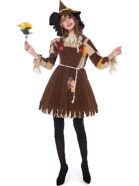 Halloween Costumes Scarecrows Show Costumes Cosplay Circus Burlesque Female Clowns Costumes