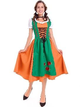 Male and Female Couples Adult Oktoberfest Sexy Maid Costume Halloween Temperance Costume Masquerade