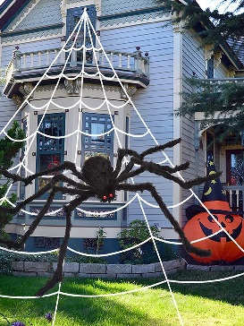 Halloween Decoration Spider Web Triangular Web Glowing Outdoor Decoration Simulation Big Whole Toy