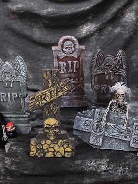 Halloween Tombstone Five-piece Set Three-dimensional Funny Atmosphere Venue Layout Foam Tombstone