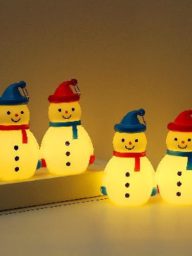 Christmas Accessories Ornaments Children's Handheld New Style Night Light Led Luminous Snowman Pendant Arrangement