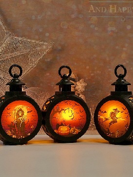 Halloween Jack-o'-lantern Children's Portable Lantern Horror Atmosphere Accessories Scene Decoration Ornaments