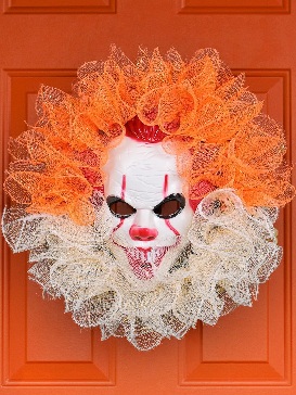 Halloween Mask Garland 2023 New Style Circus Clown Garland Outdoor Patio Door Hanging Accessories