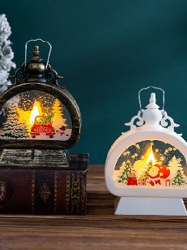Christmas Decoration Items: Children's Hand Lamps Christmas Eve Gift Pies Table Decorations Retro Style Lamp Hangings