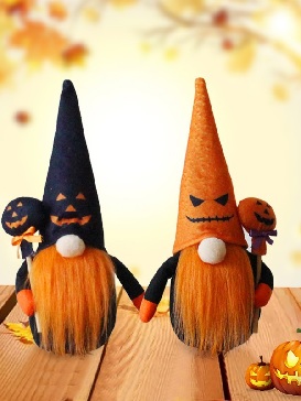 2024 New Style Halloween Decorations Dwarf Dolls Pumpkin Faceless Doll Ornaments