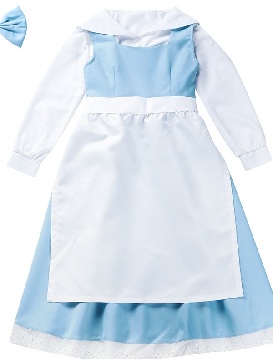 Children Blue and White Maid Fairy Tale Costume School Stage Halloween Costume