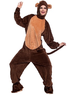 Supply Halloween Movie Costume Adult Children Toddler Animal Cute Monkey Dress Up Costume
