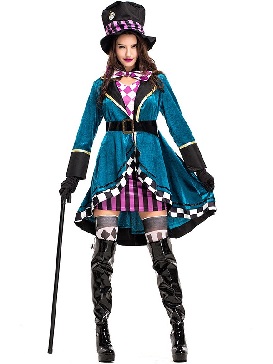 the Wizard of Oz Halloween Costume Fantasy Wonderland Fairy Tale Character Cross Dress Style Magician Costume