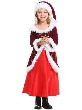 Christmas Eve Stage Performance Parent-child Dress Cute Christmas Girl Costume