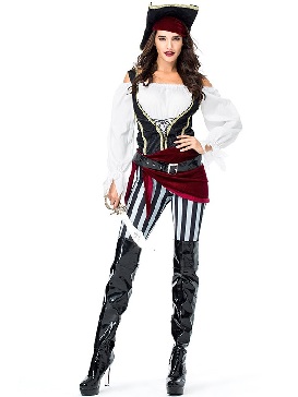 Sexy Female Pirate Role Playing Halloween Pirate Costume Stage Performance Halloween Costume